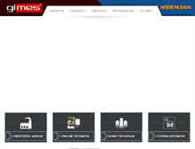 Tablet Screenshot of gimes.com.tr